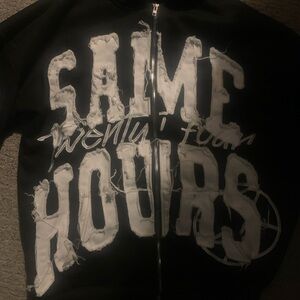 Black and White Graphic Hoodie